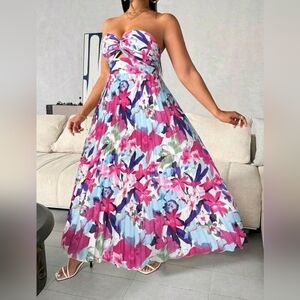 Floral Maxi Dress - Multicolor